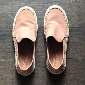 TOMS Sunset Slip-ON Dusty Pink Sneaker Size 7